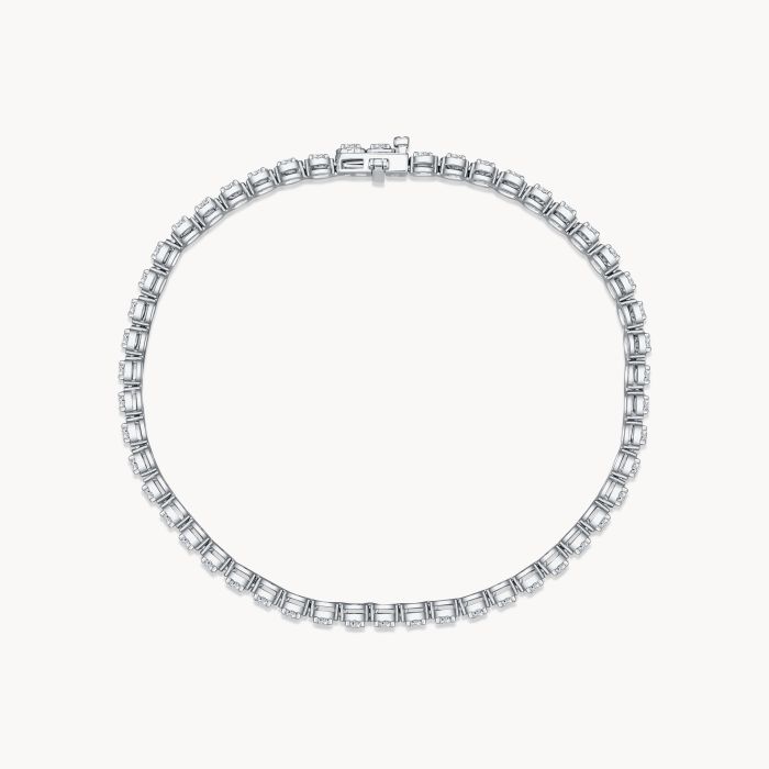 18K White Gold with Diamond Bracelet