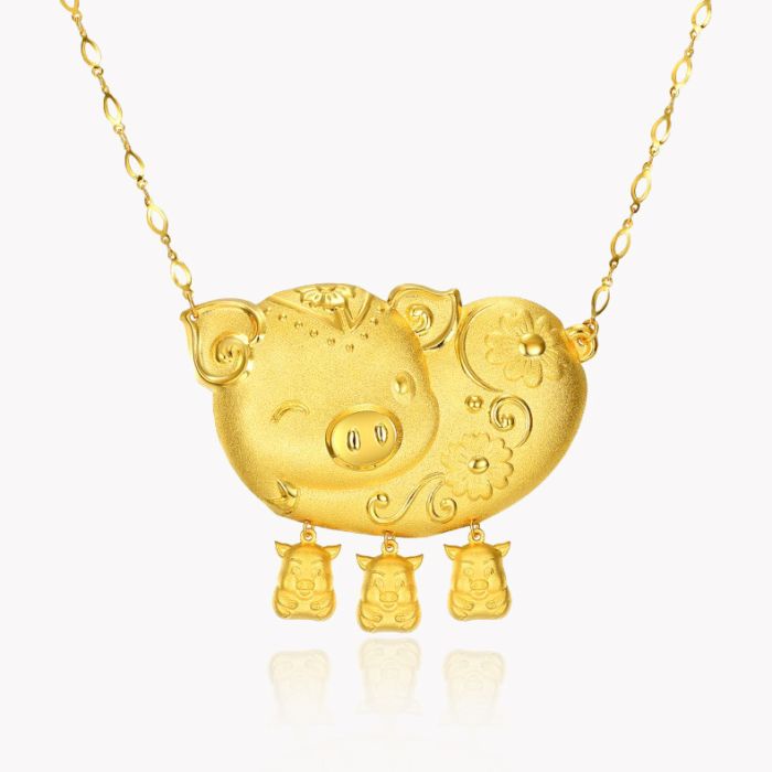 香港TSL謝瑞麟 999.9純金 ネックレス ペンダント（TSL | 謝瑞麟- 品牌  